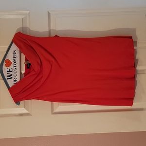 Lafayette 148 Red Silk Sleeveless Top sz 2